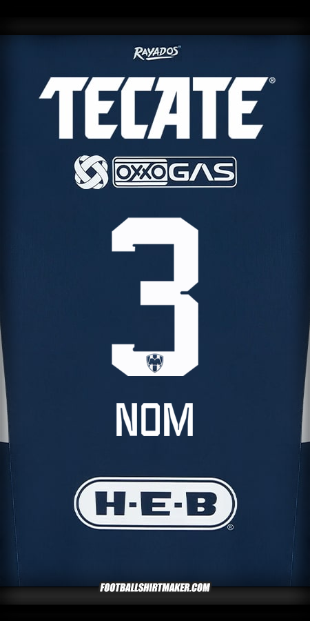 Maillot Monterrey 2024/2025 -  nom - 3