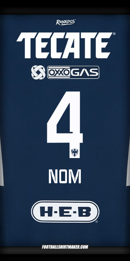 Maillot Monterrey 2024/2025 -  nom - 4