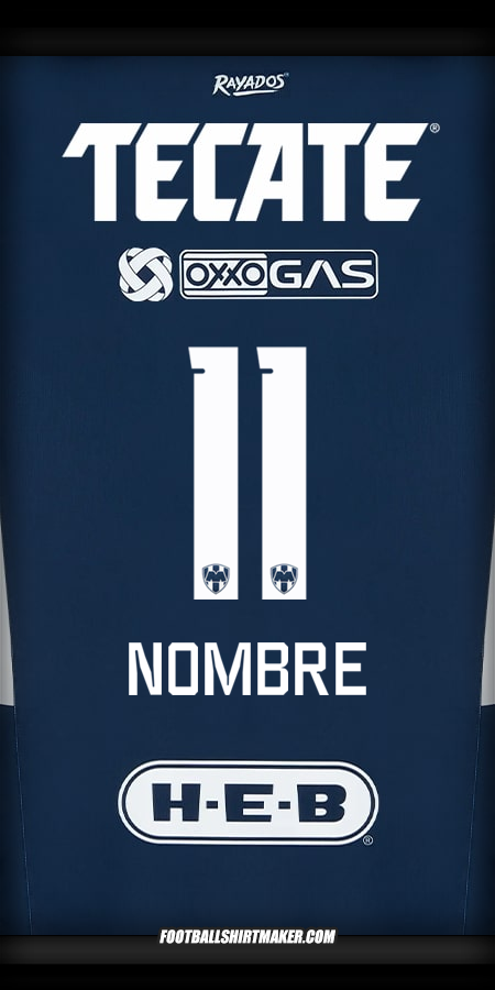 Jersey Monterrey 2024/2025 -  nombre - 11