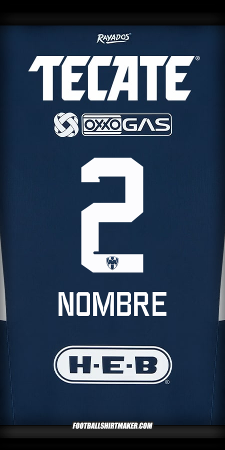 Jersey Monterrey 2024/2025 -  nombre - 2