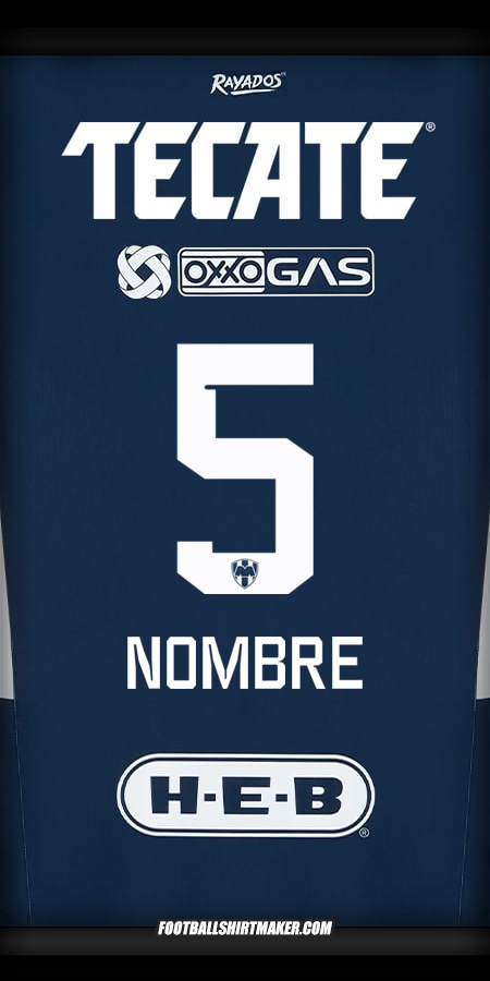 Camiseta Monterrey 2024/2025 -  nombre - 5