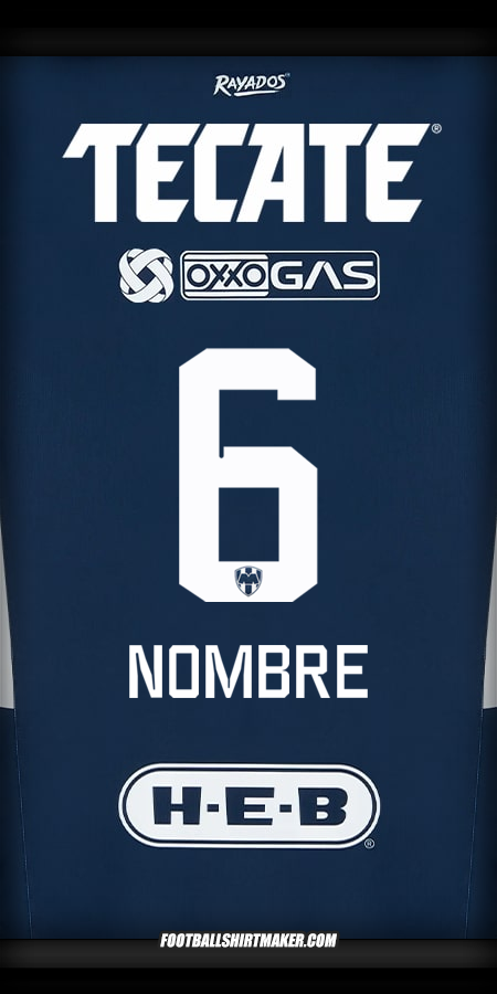 Camiseta Monterrey 2024/2025 -  nombre - 6