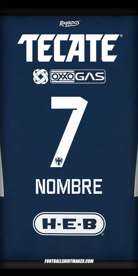 Jersey Monterrey 2024/2025 -  nombre - 7