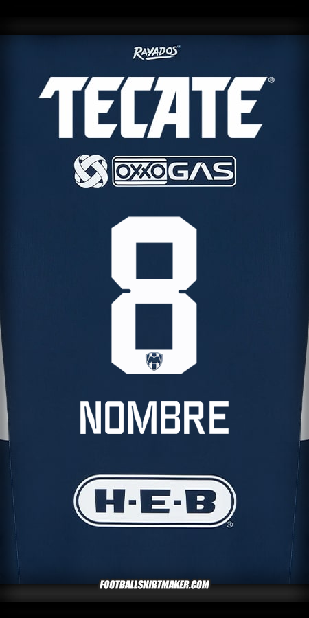 Jersey Monterrey 2024/2025 -  nombre - 8