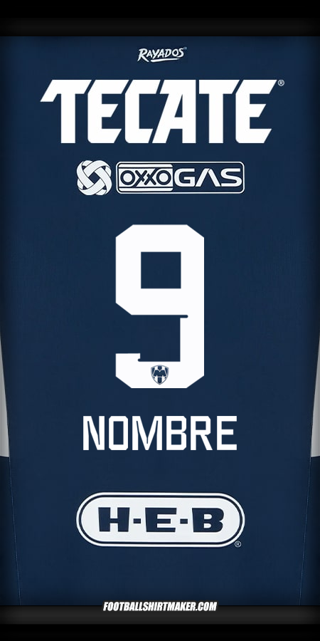 Jersey Monterrey 2024/2025 -  nombre - 9