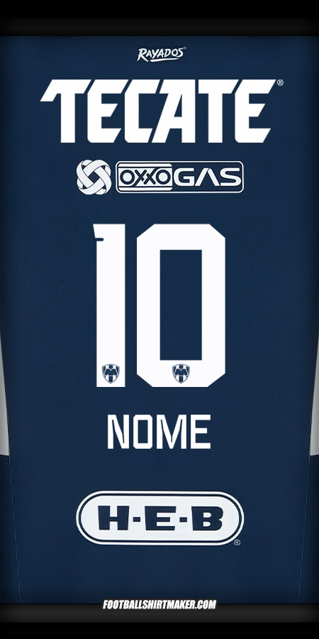 Camisa Monterrey 2024/2025 -  nome - 10