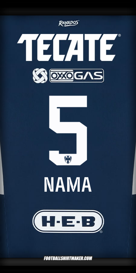 Jersey Monterrey 2024/2025 -  nama - 5