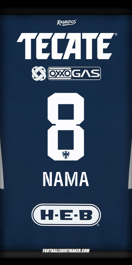 Jersey Monterrey 2024/2025 -  nama - 8