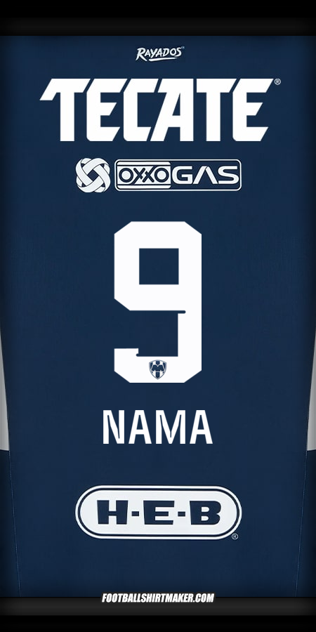 Jersey Monterrey 2024/2025 -  nama - 9