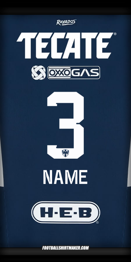 Shirt Monterrey 2024/2025 -  name - 3