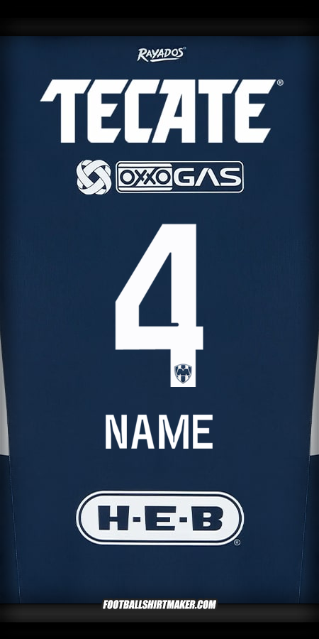Shirt Monterrey 2024/2025 -  name - 4