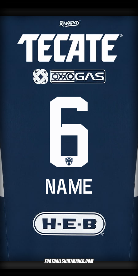 Shirt Monterrey 2024/2025 -  name - 6