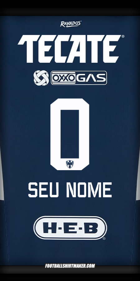 Camisa Monterrey 2024/2025 -  seu nome - 0
