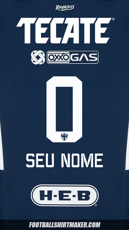 Camisa Monterrey 2024/2025 -  seu nome - 0