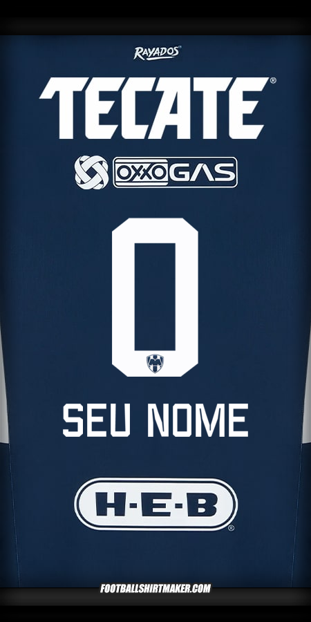 Camisa Monterrey 2024/2025 -  seu nome - 0