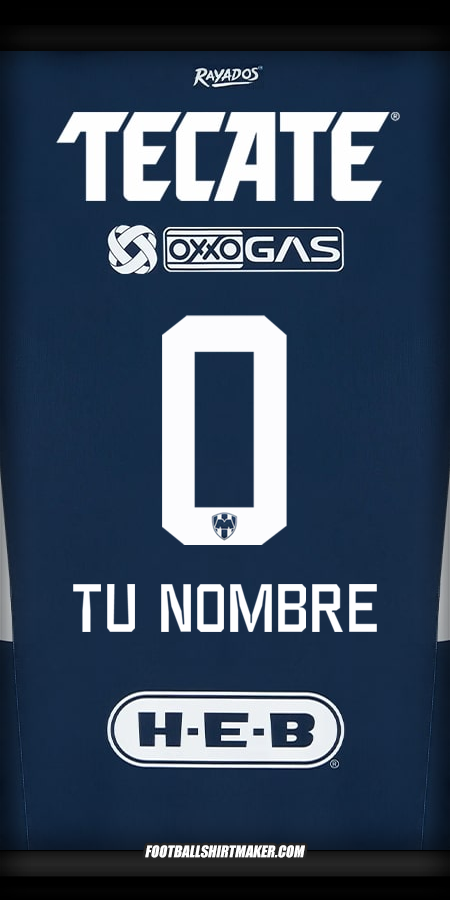 Camiseta Monterrey 2024/2025 -  tu nombre - 0