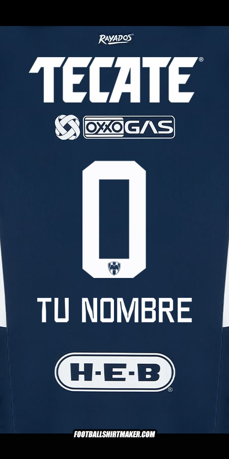 Camiseta Monterrey 2024/2025 -  tu nombre - 0