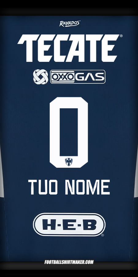 Maglia Monterrey 2024/2025 -  tuo nome - 0
