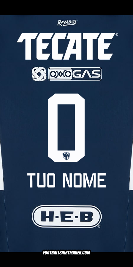 Maglia Monterrey 2024/2025 -  tuo nome - 0