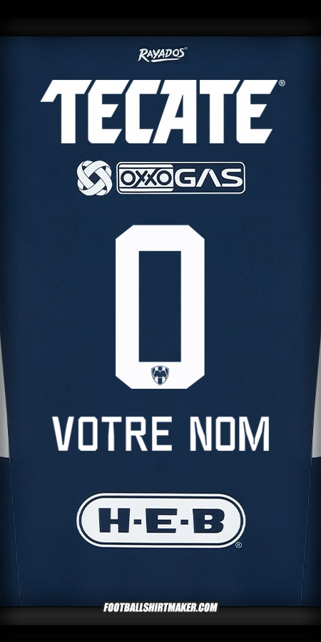 Maillot Monterrey 2024/2025 -  votre nom - 0