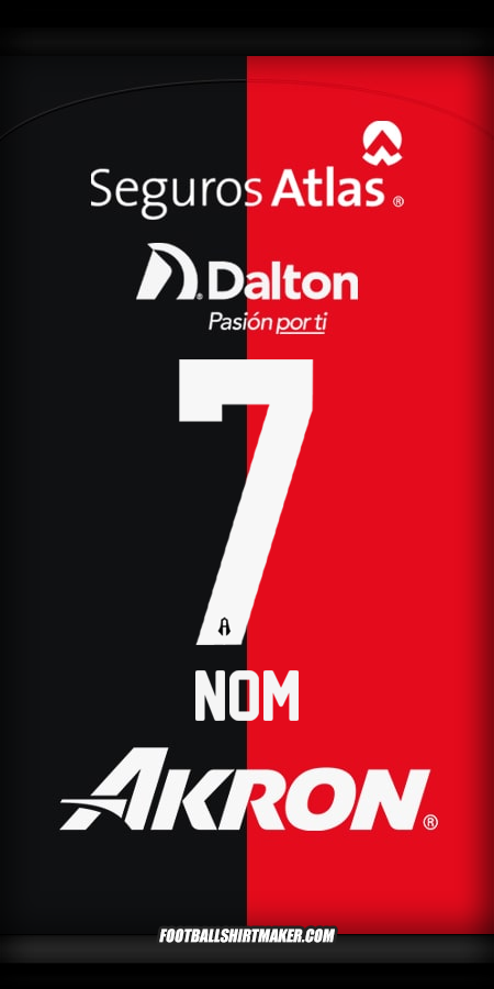 Maillot Atlas 2024/2025 -  nom - 7