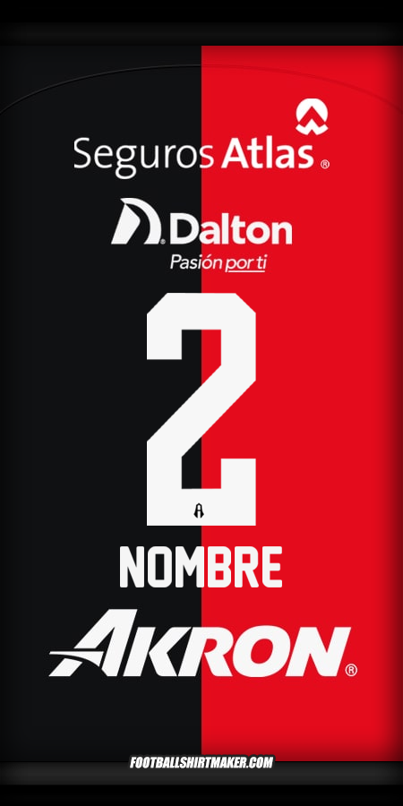 Camiseta Atlas 2024/2025 -  nombre - 2
