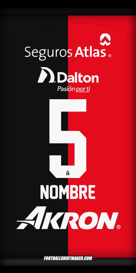 Camiseta Atlas 2024/2025 -  nombre - 5