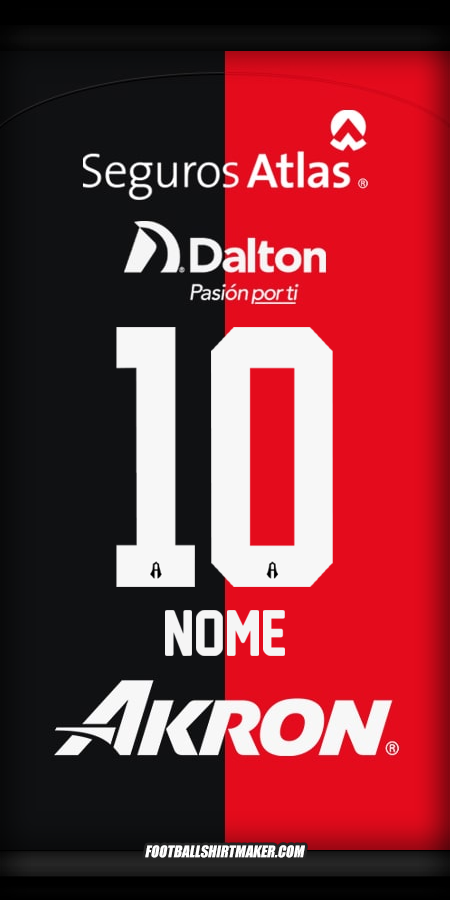 Camisa Atlas 2024/2025 -  nome - 10