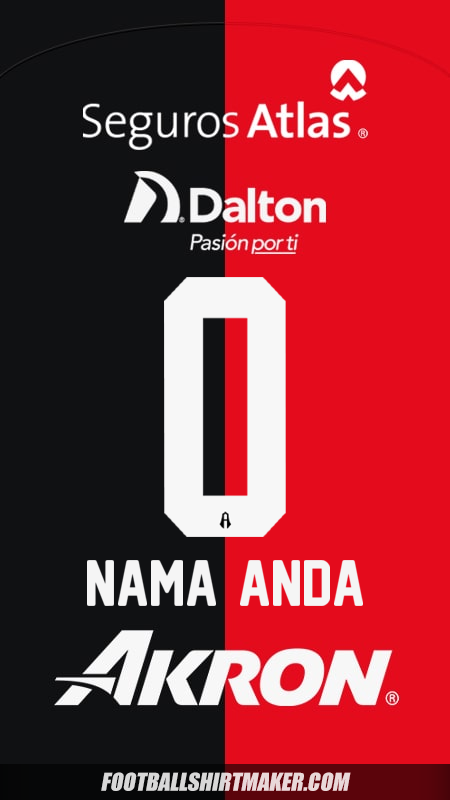 Jersey Atlas 2024/2025 -  nama anda - 0