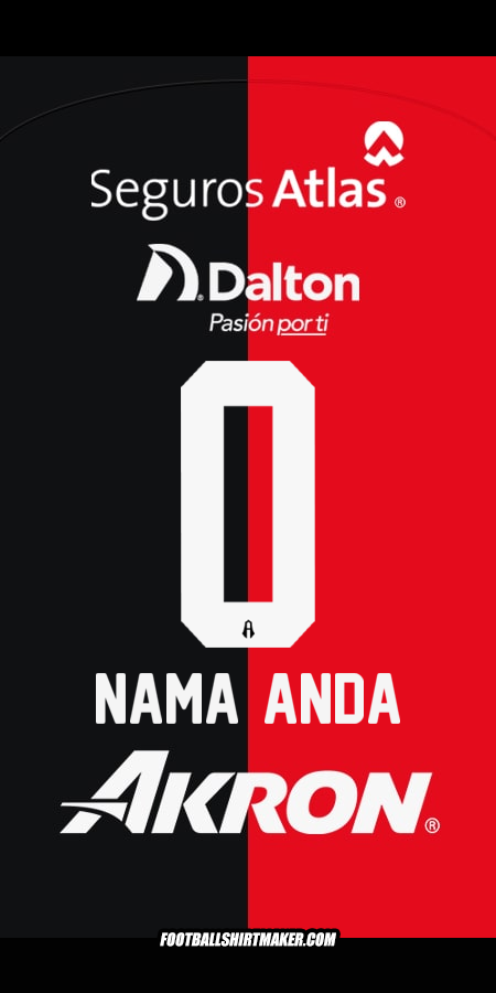 Jersey Atlas 2024/2025 -  nama anda - 0
