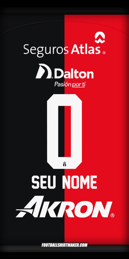 Camisa Atlas 2024/2025 -  seu nome - 0