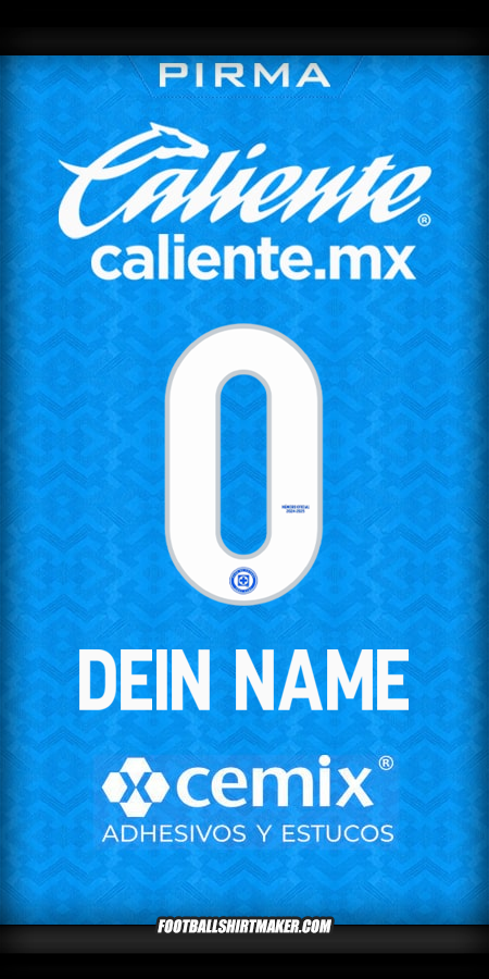 Trikot Cruz Azul 2024/2025 -  dein name - 0
