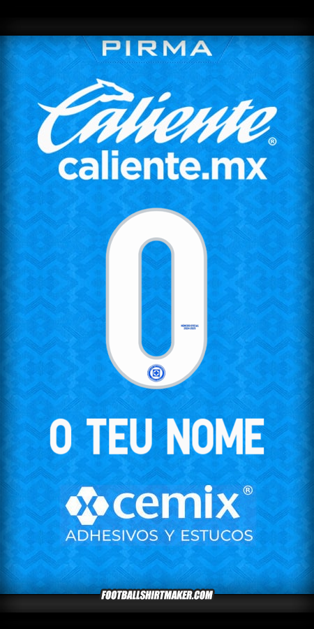 Camisola Cruz Azul 2024/2025 -  o teu nome - 0