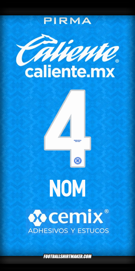Maillot Cruz Azul 2024/2025 -  nom - 4