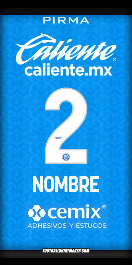 Jersey Cruz Azul 2024/2025 -  nombre - 2