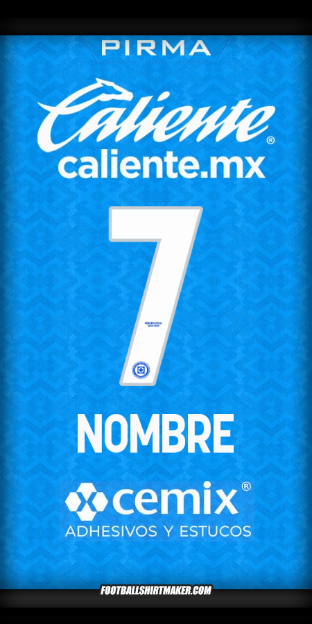 Jersey Cruz Azul 2024/2025 -  nombre - 7