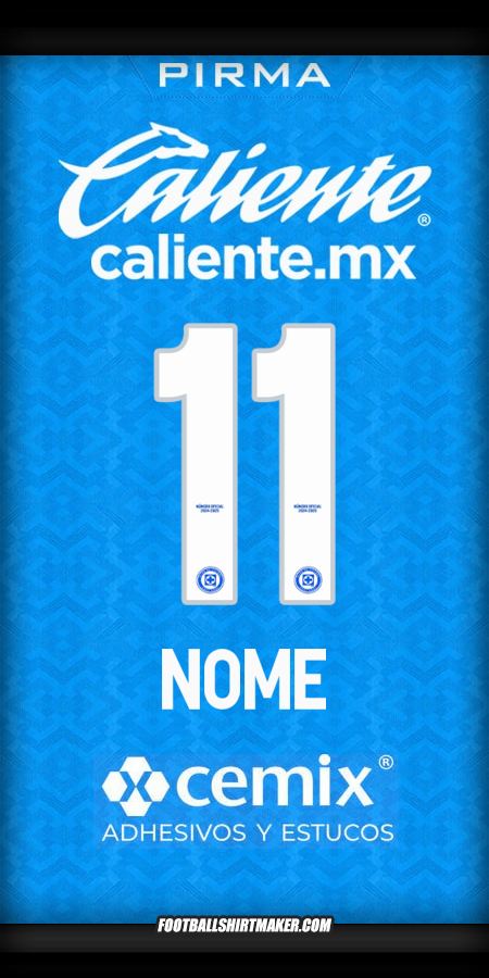 Camisola Cruz Azul 2024/2025 -  nome - 11