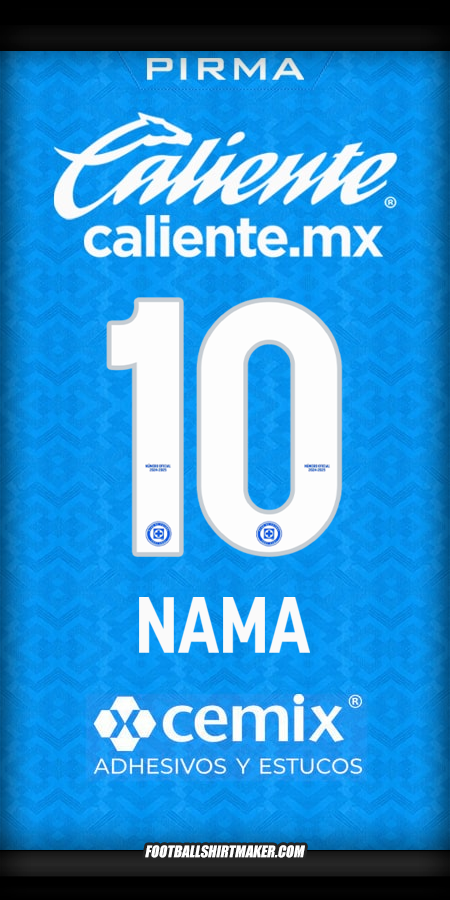 Jersey Cruz Azul 2024/2025 -  nama - 10