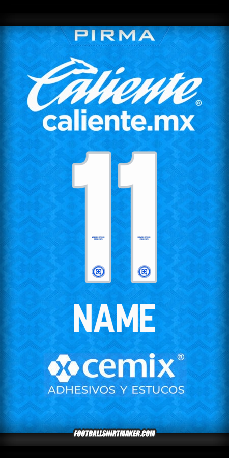 Trikot Cruz Azul 2024/2025 -  name - 11