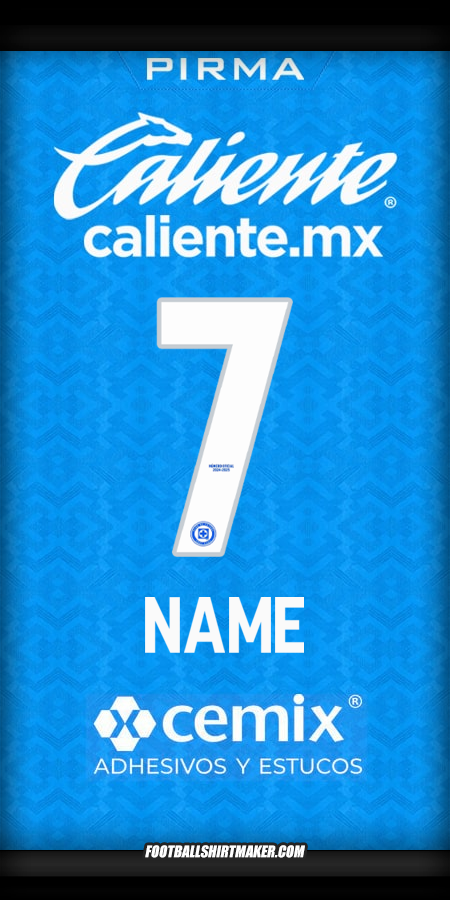 Shirt Cruz Azul 2024/2025 -  name - 7