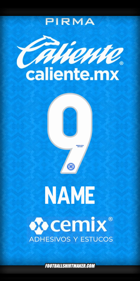 Trikot Cruz Azul 2024/2025 -  name - 9
