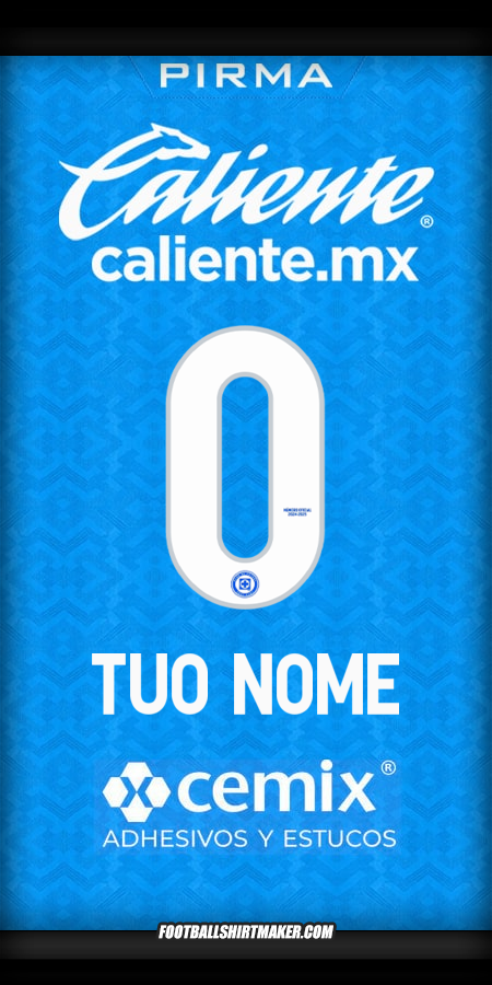 Maglia Cruz Azul 2024/2025 -  tuo nome - 0