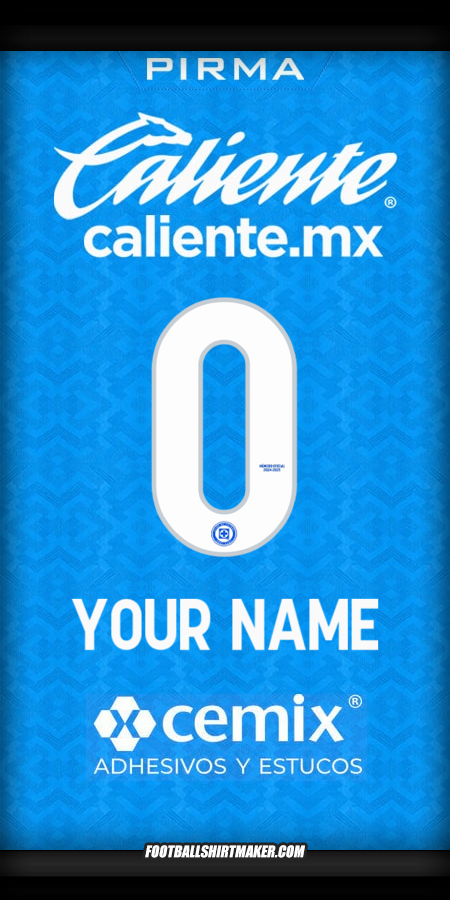 Shirt Cruz Azul 2024/2025 -  your name - 0