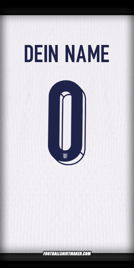 Trikot England 2024 -  dein name - 0