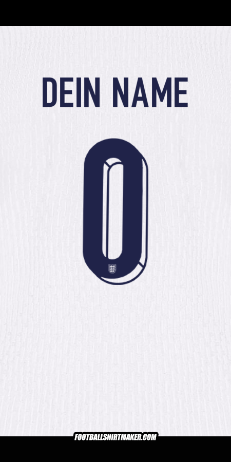 Trikot England 2024 -  dein name - 0