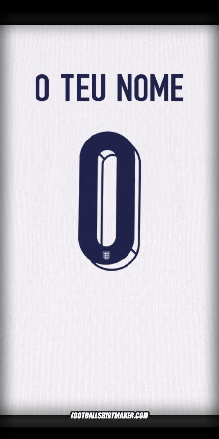 Camisola Inglaterra 2024 -  o teu nome - 0