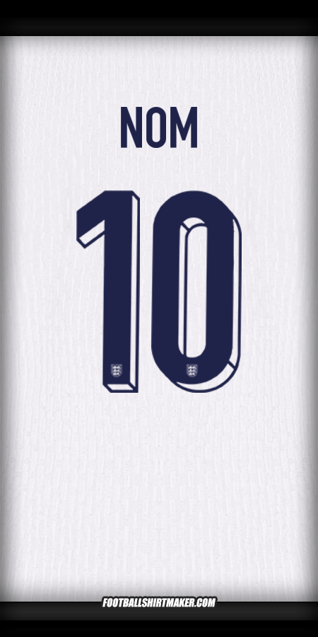 Maillot Angleterre 2024 -  nom - 10