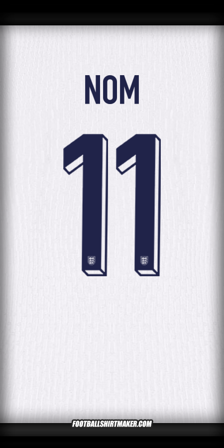 Maillot Angleterre 2024 -  nom - 11