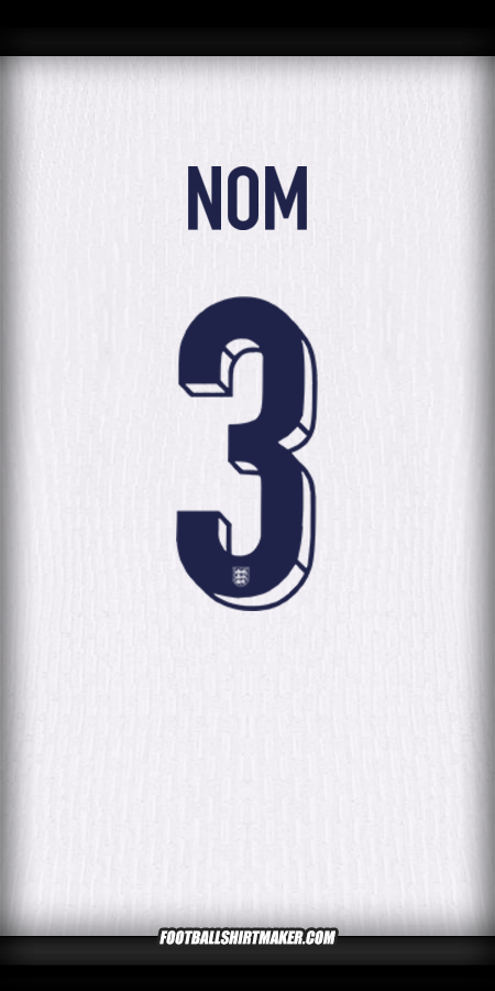 Maillot Angleterre 2024 -  nom - 3