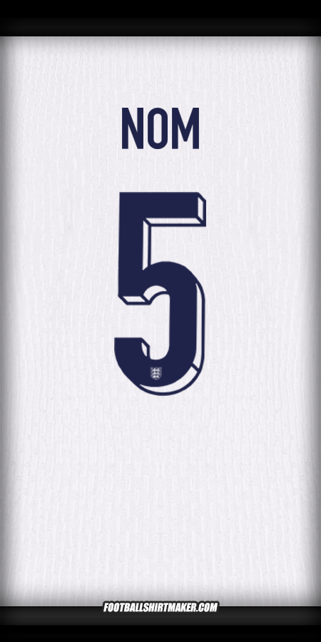 Maillot Angleterre 2024 -  nom - 5